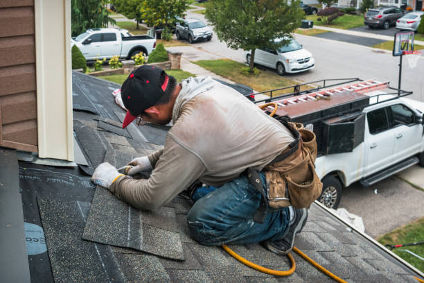 Professional Gutter Repair And Installation technician working in Wyoming, RI